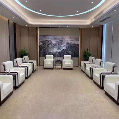Nowoczesna elegancka sala konferencyjna Lobby Lounge Area Skórzana sofa biurowa
