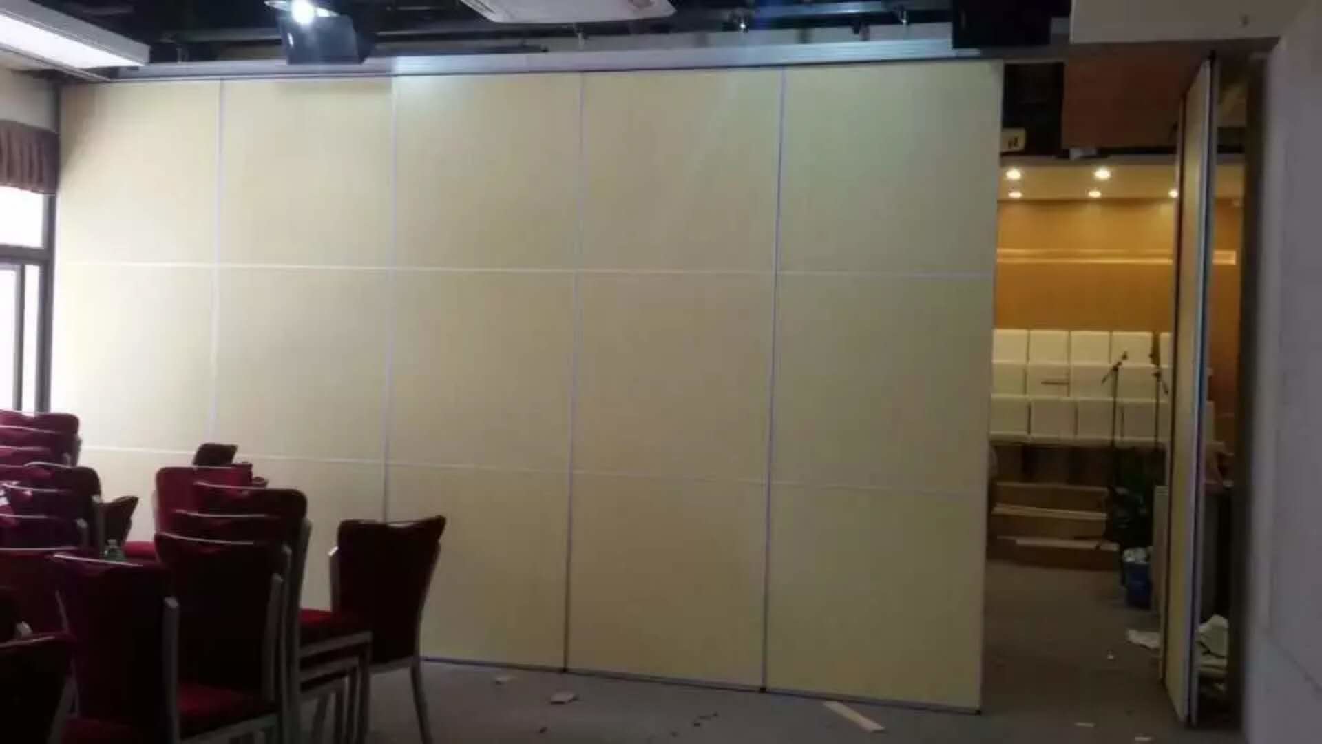 Wooden Portable Movable Partition Walls / Folding Room Divider with ... - Portable Divider Walls With Cabinets